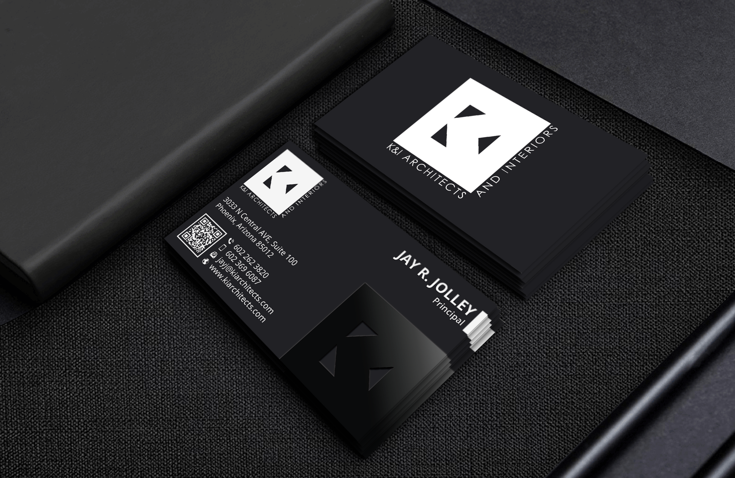 Business Card Design by DesignerShahadat for K&I Architects and Interiors LLC | Design #31730788