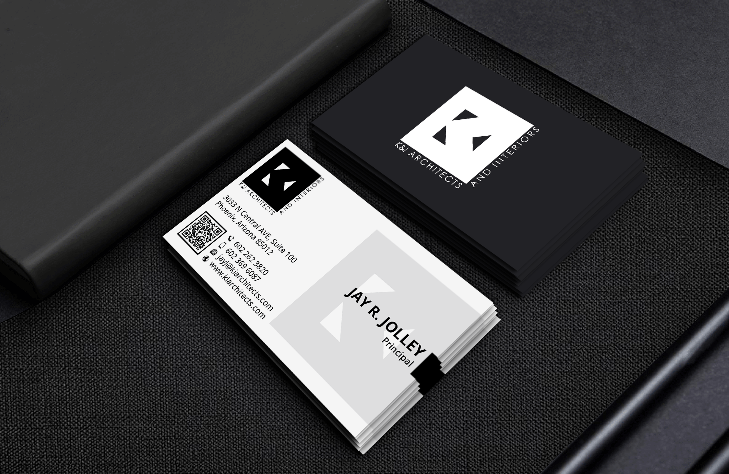 Business Card Design by DesignerShahadat for K&I Architects and Interiors LLC | Design #31769583