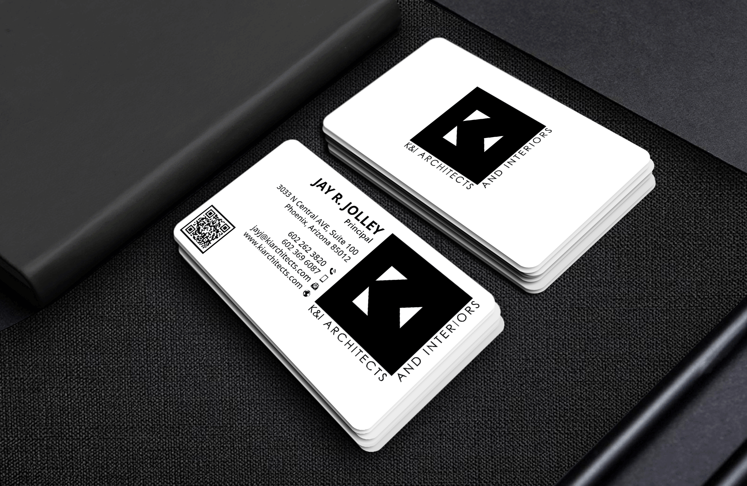 Business Card Design by DesignerShahadat for K&I Architects and Interiors LLC | Design #31769740