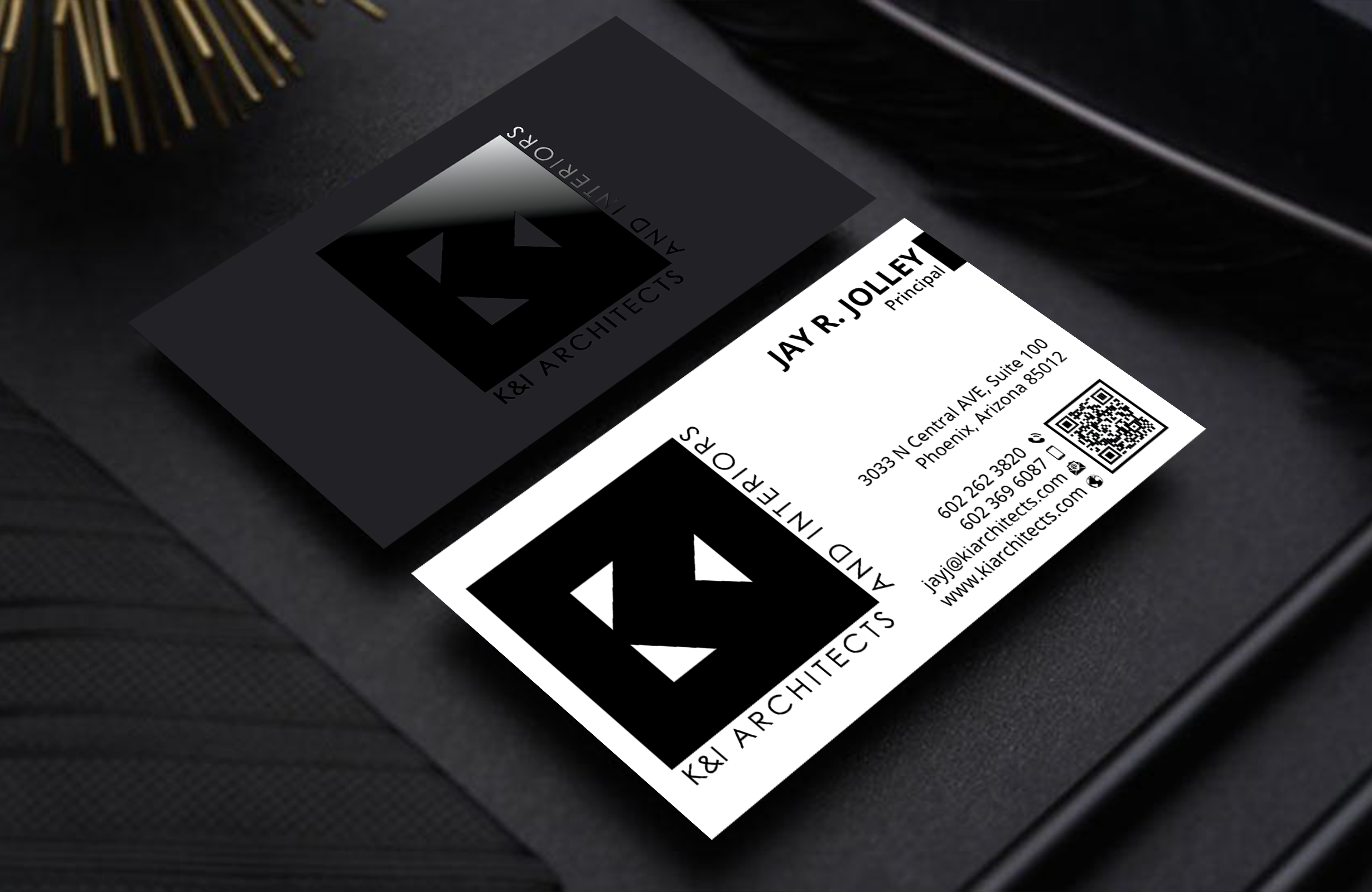 Business Card Design by DesignerShahadat for K&I Architects and Interiors LLC | Design #31769750