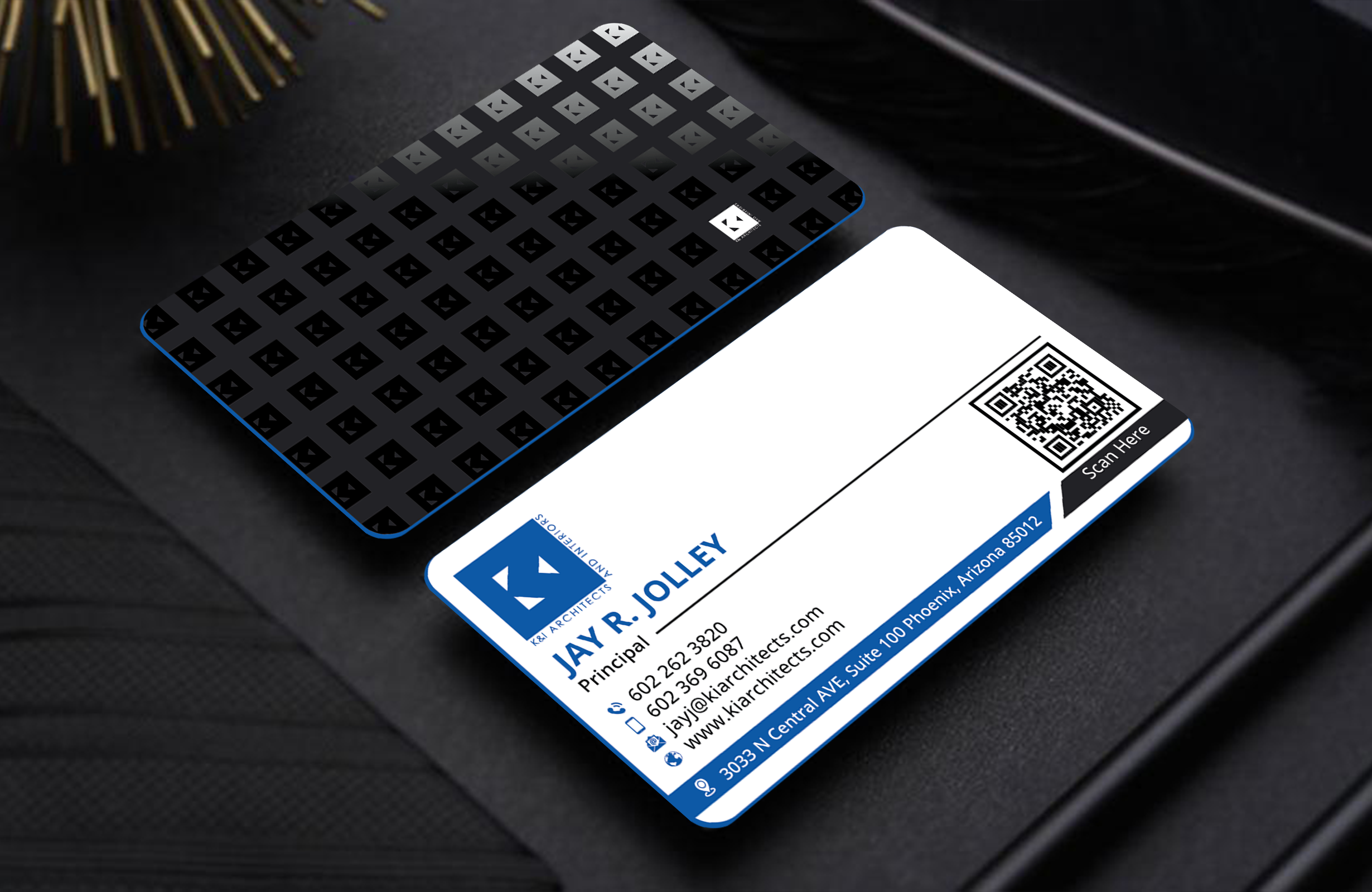 Business Card Design by DesignerShahadat for K&I Architects and Interiors LLC | Design #31773896