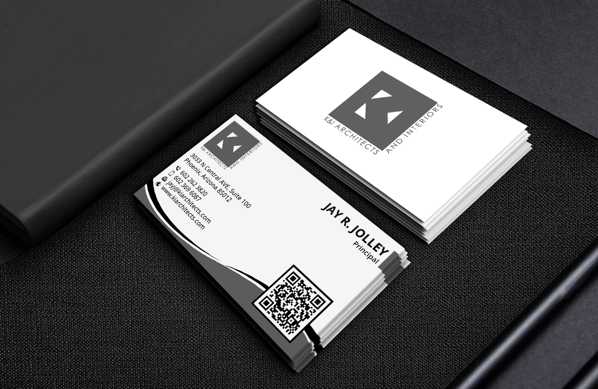 Business Card Design by DesignerShahadat for K&I Architects and Interiors LLC | Design #31774276