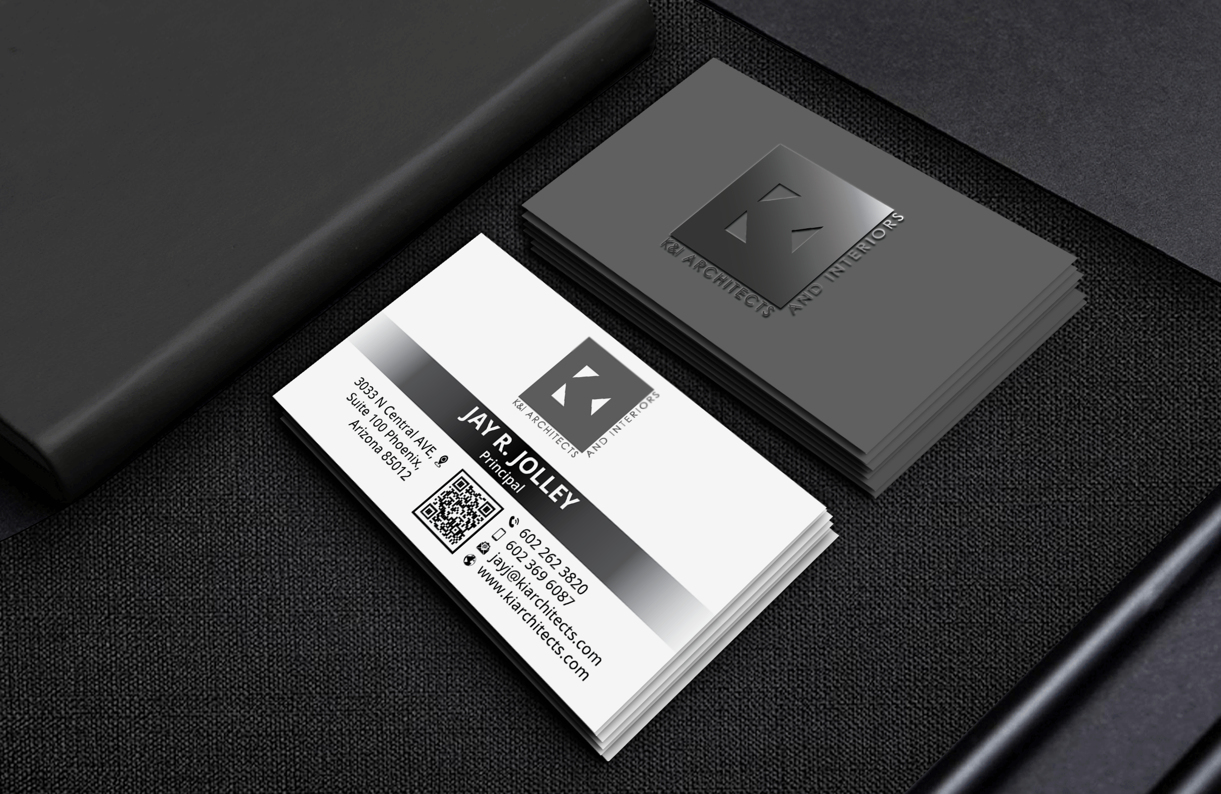 Business Card Design by DesignerShahadat for K&I Architects and Interiors LLC | Design #31774277
