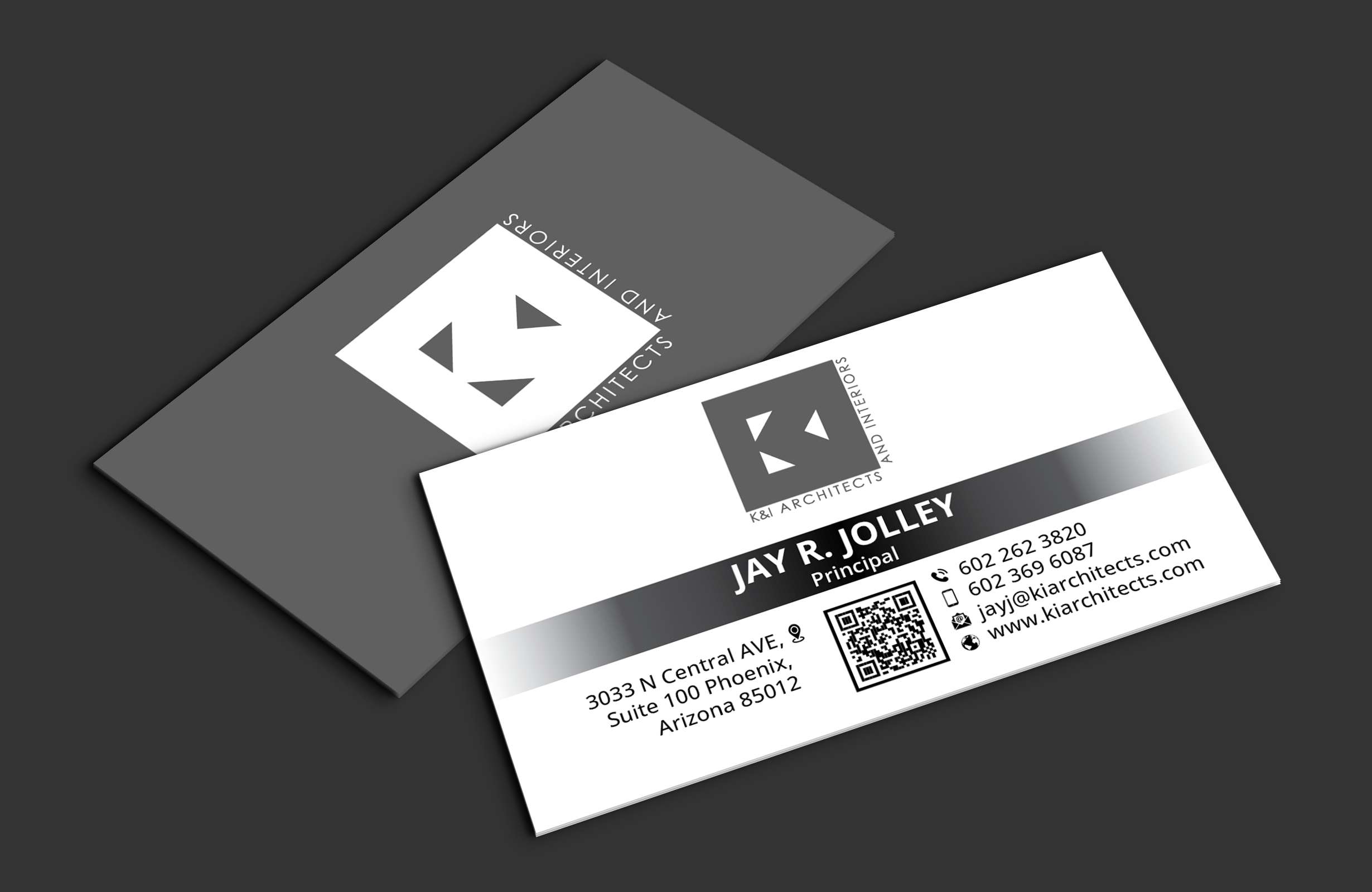 Business Card Design by DesignerShahadat for K&I Architects and Interiors LLC | Design #31774283