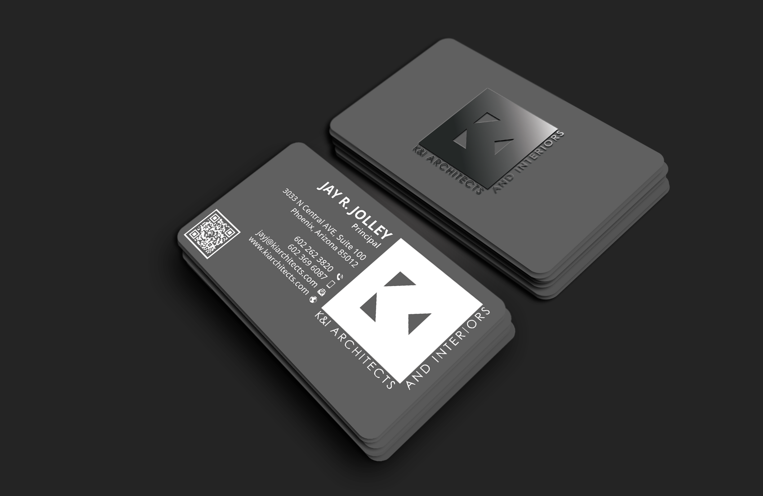 Business Card Design by DesignerShahadat for K&I Architects and Interiors LLC | Design #31774466
