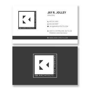 Business Card Design by YourLogoMaster for K&I Architects and Interiors LLC | Design: #31739875