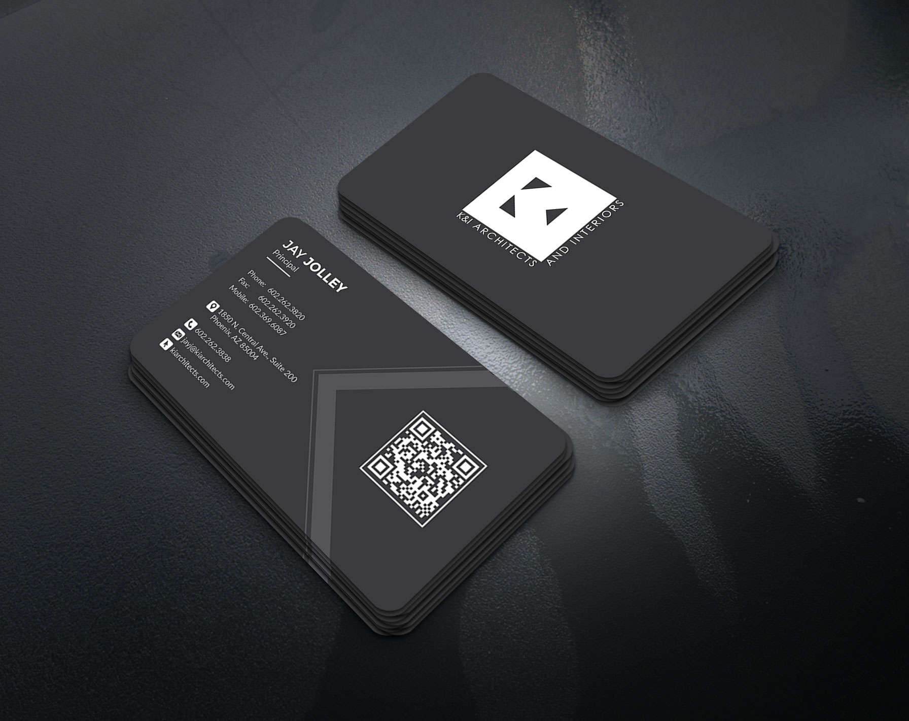 Business Card Design by artbitin for K&I Architects and Interiors LLC | Design #31773836
