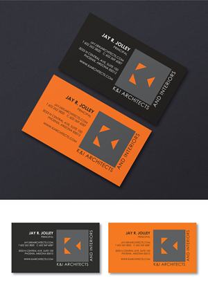 Diseño de Tarjeta de Presentación por tavi para K&I Architects and Interiors LLC | Diseño: #31731470