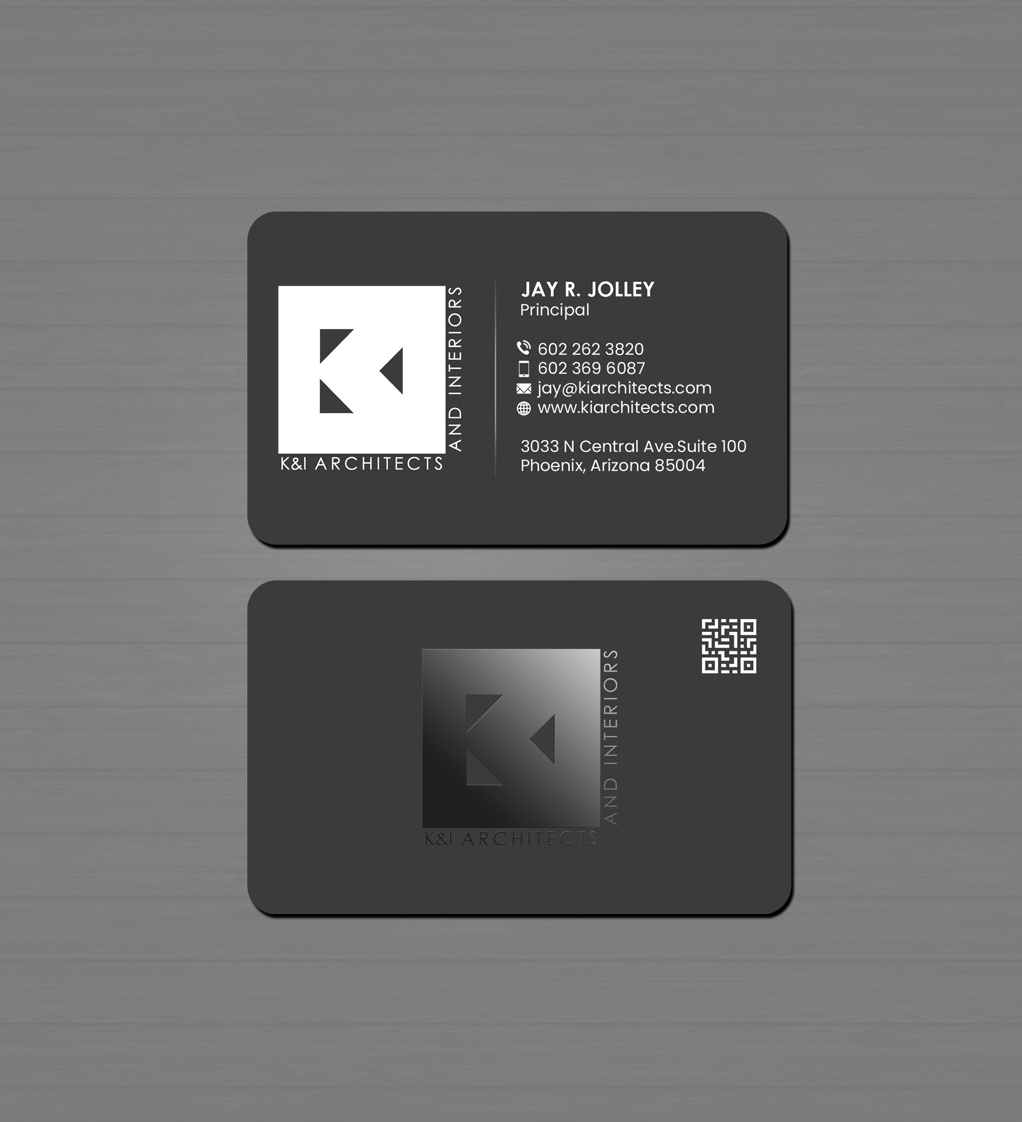 Business Card Design by Creations Box 2015 for K&I Architects and Interiors LLC | Design #31752136