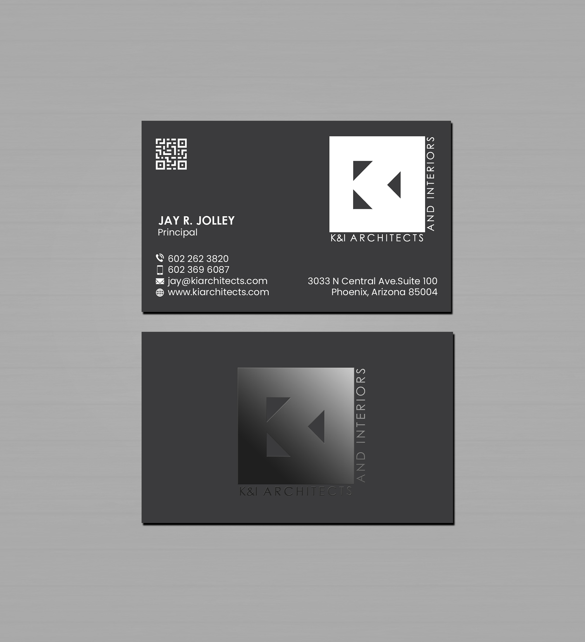 Business Card Design by Creations Box 2015 for K&I Architects and Interiors LLC | Design #31752138