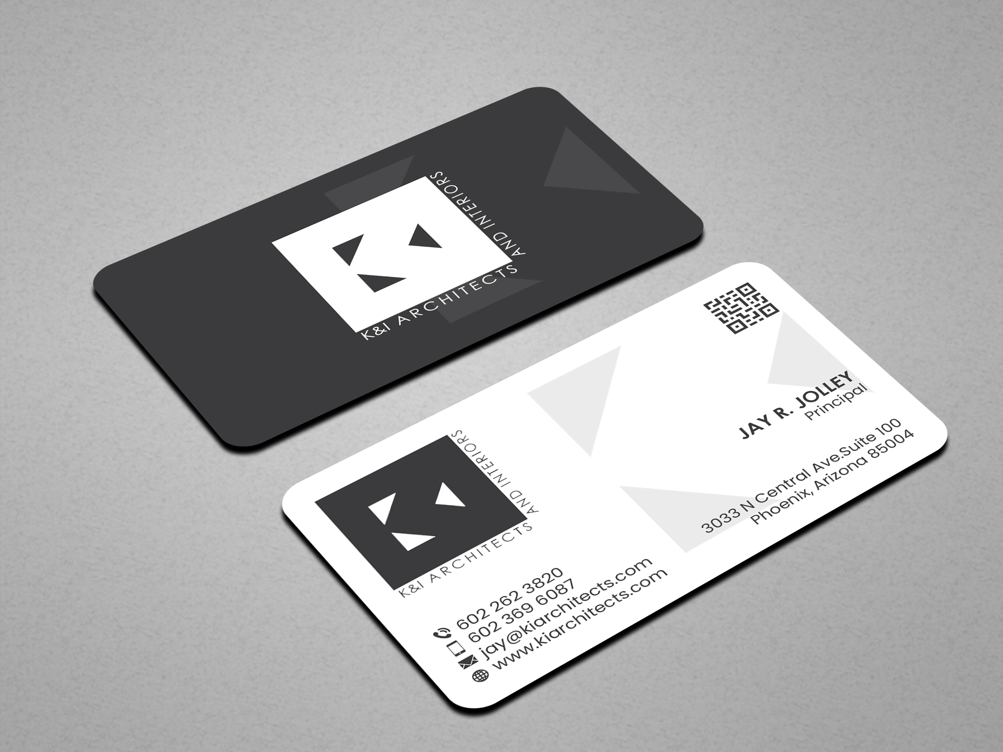 Business Card Design by Creations Box 2015 for K&I Architects and Interiors LLC | Design #31752139