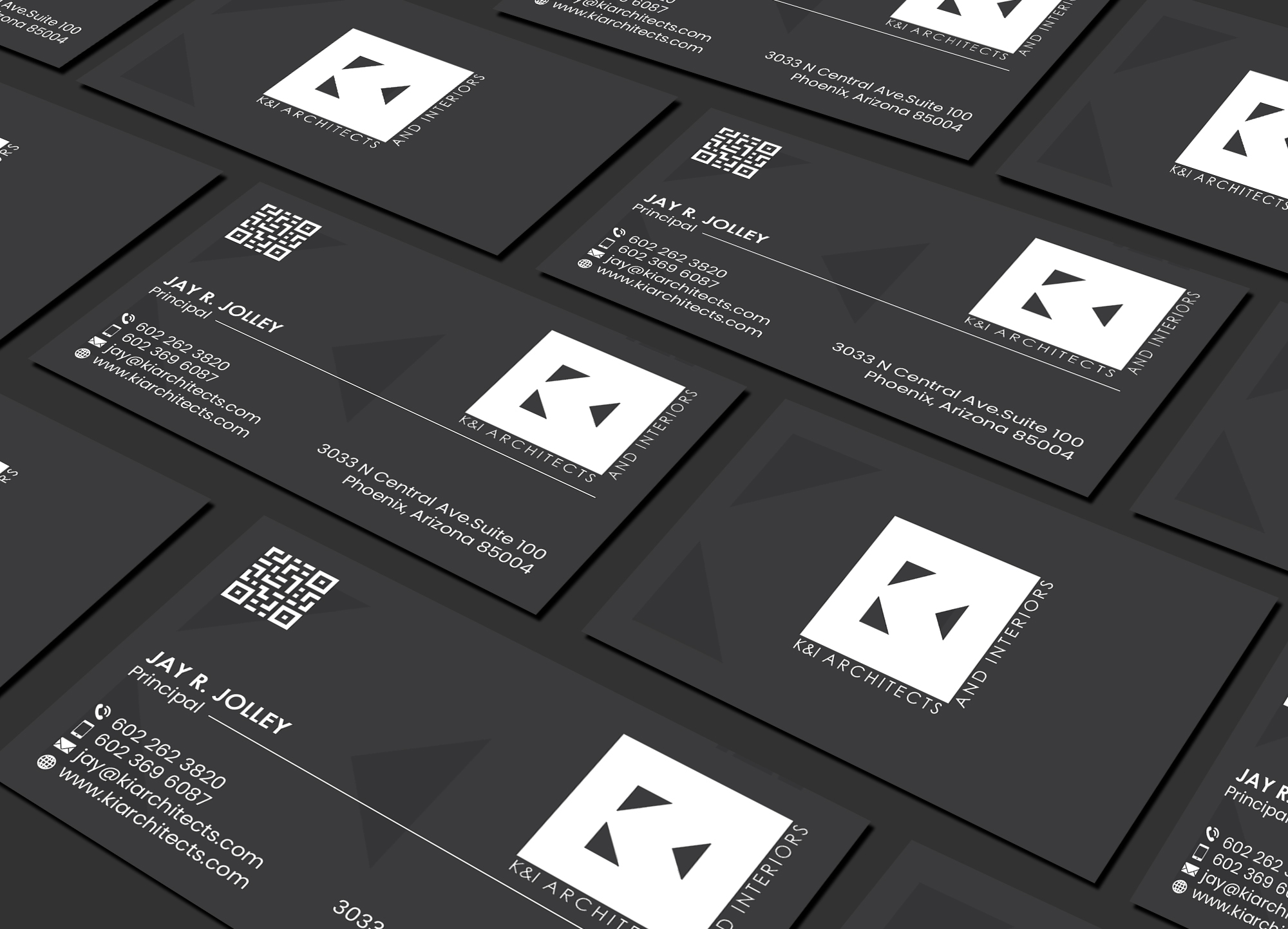 Business Card Design by Creations Box 2015 for K&I Architects and Interiors LLC | Design #31770415