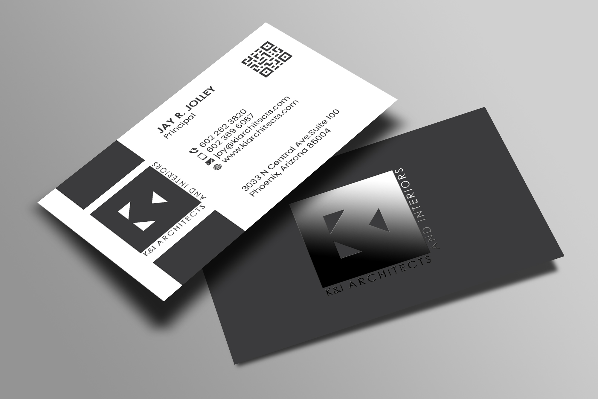 Business Card Design by Creations Box 2015 for K&I Architects and Interiors LLC | Design #31770419