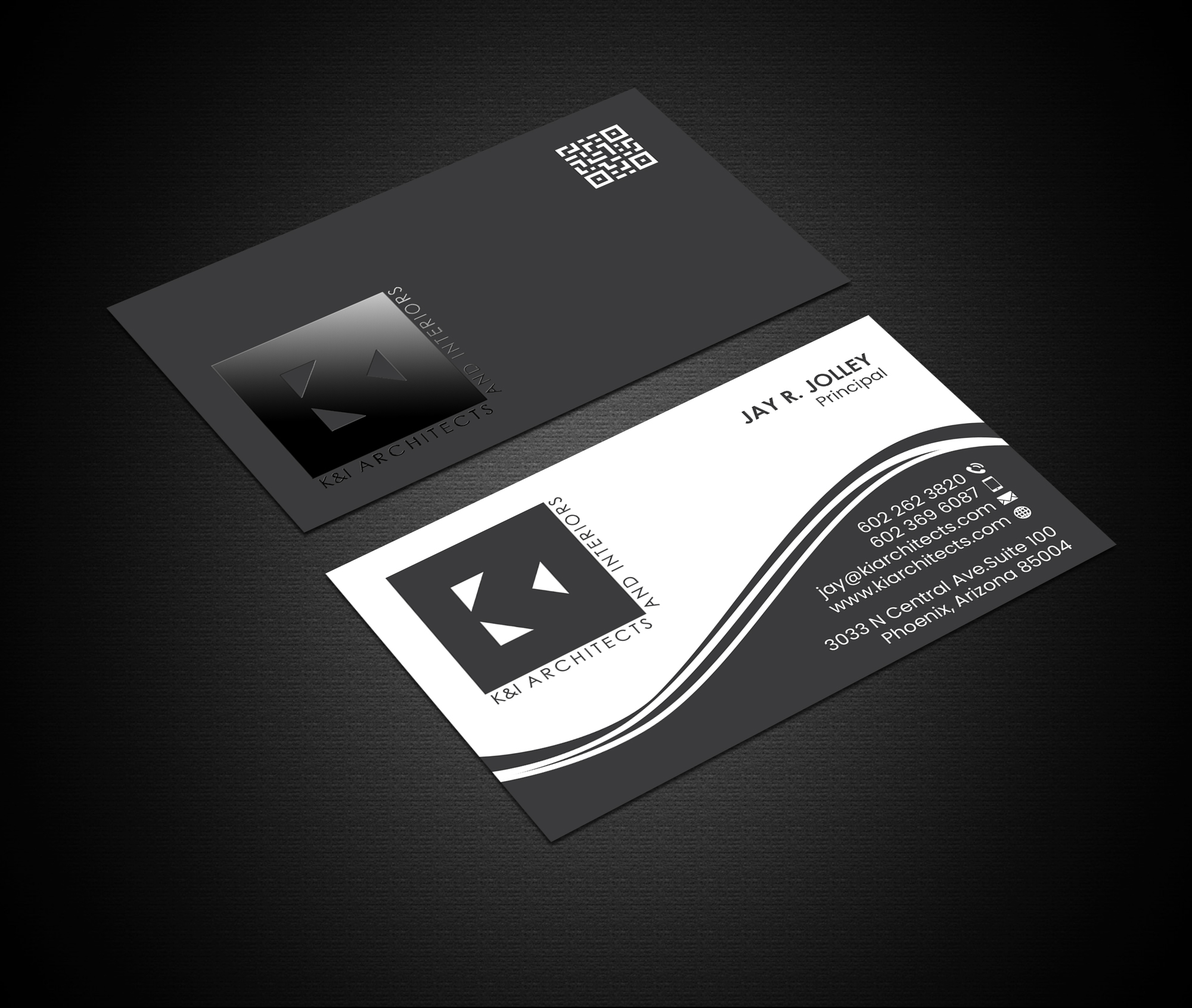 Business Card Design by Creations Box 2015 for K&I Architects and Interiors LLC | Design #31770421