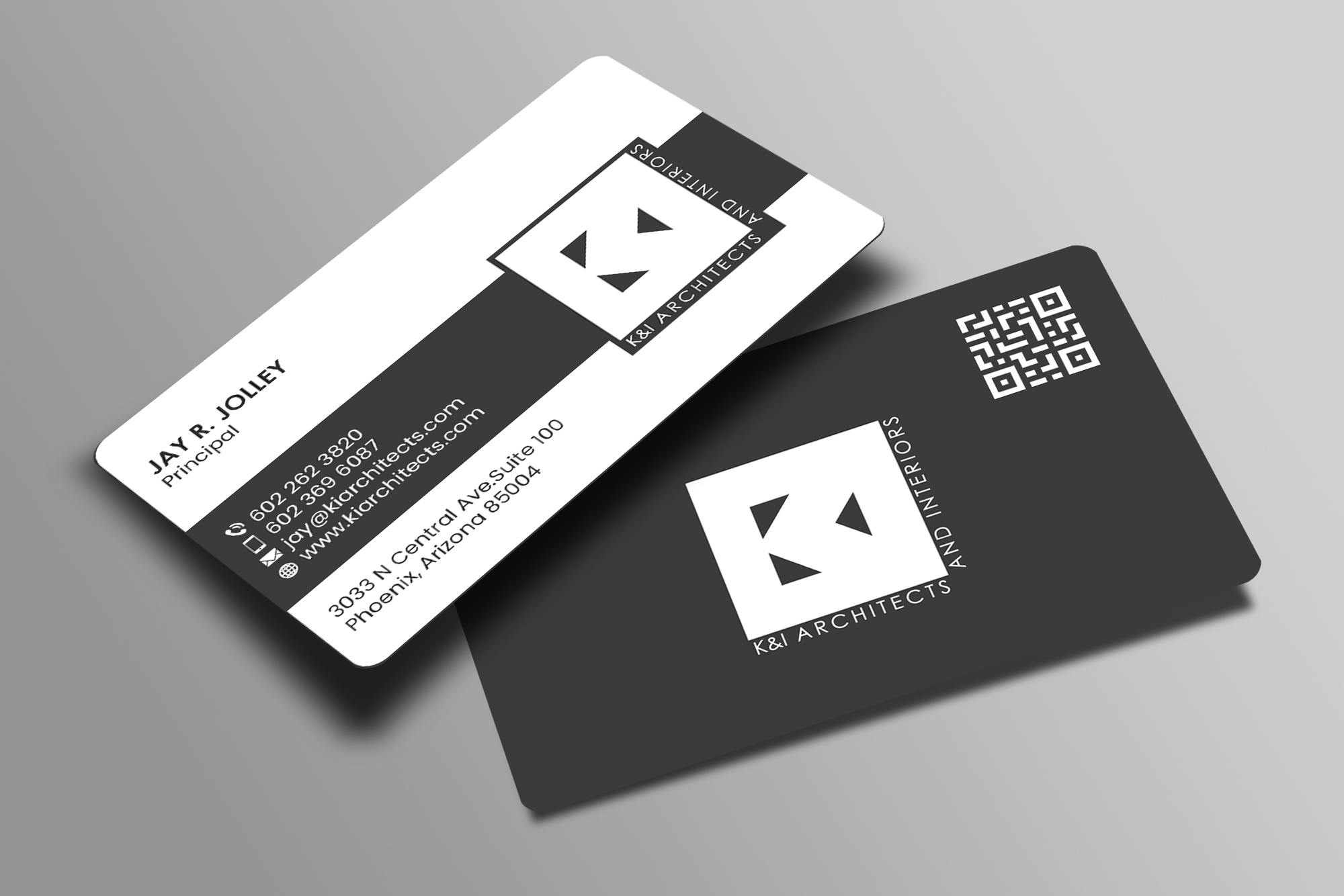 Business Card Design by Creations Box 2015 for K&I Architects and Interiors LLC | Design #31770423