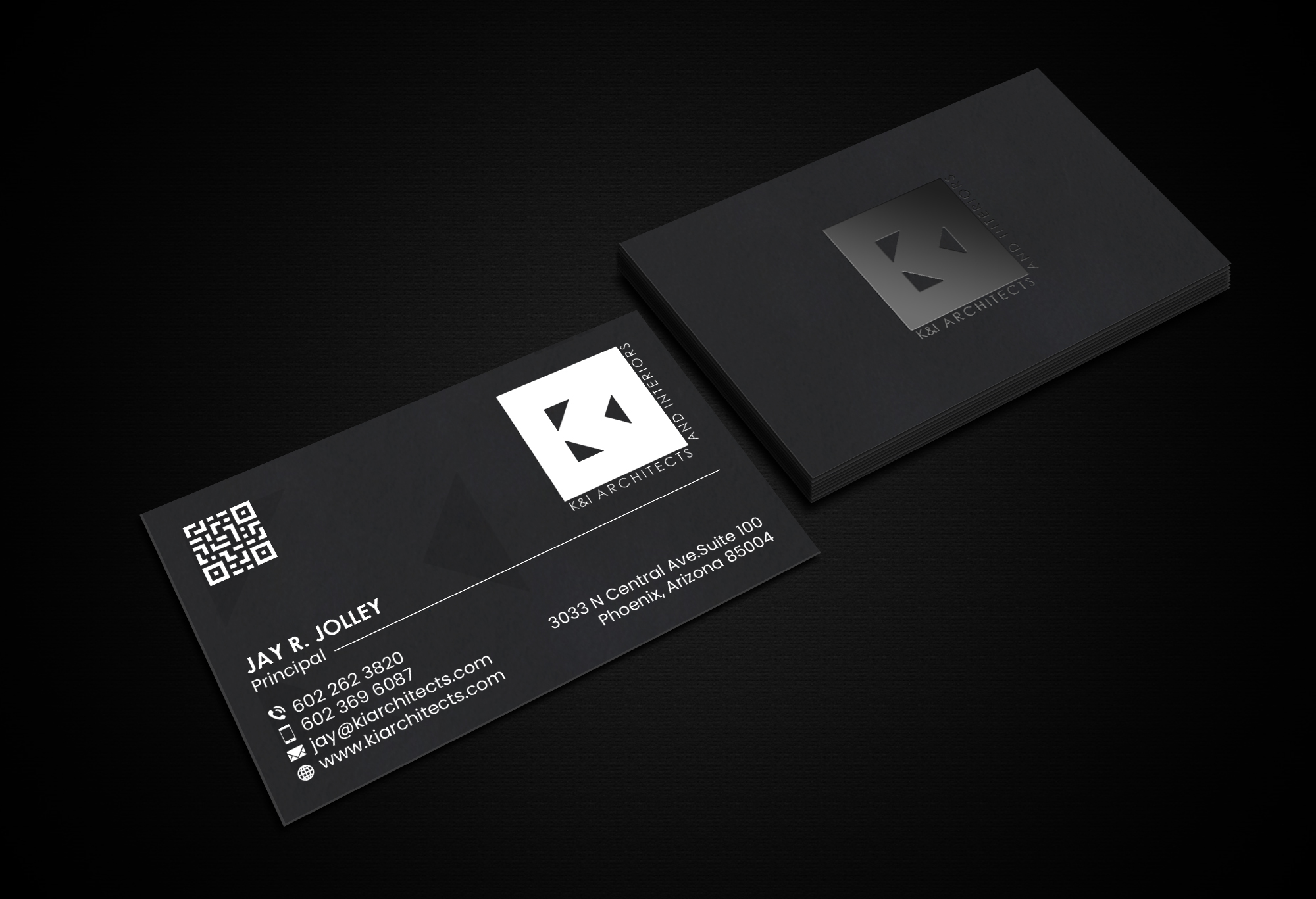 Business Card Design by Creations Box 2015 for K&I Architects and Interiors LLC | Design #31770424