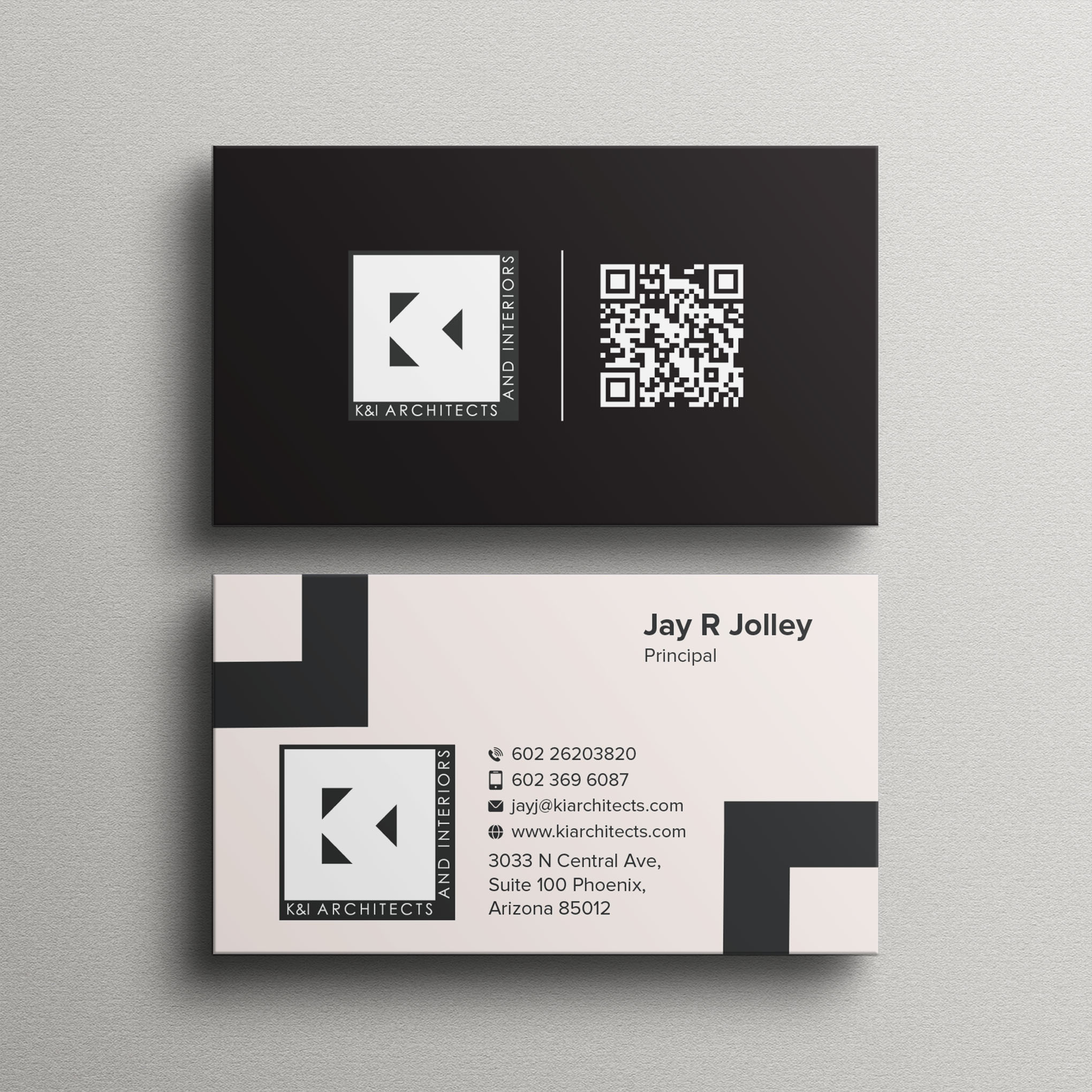 Business Card Design by Bikash Das for K&I Architects and Interiors LLC | Design #31776840