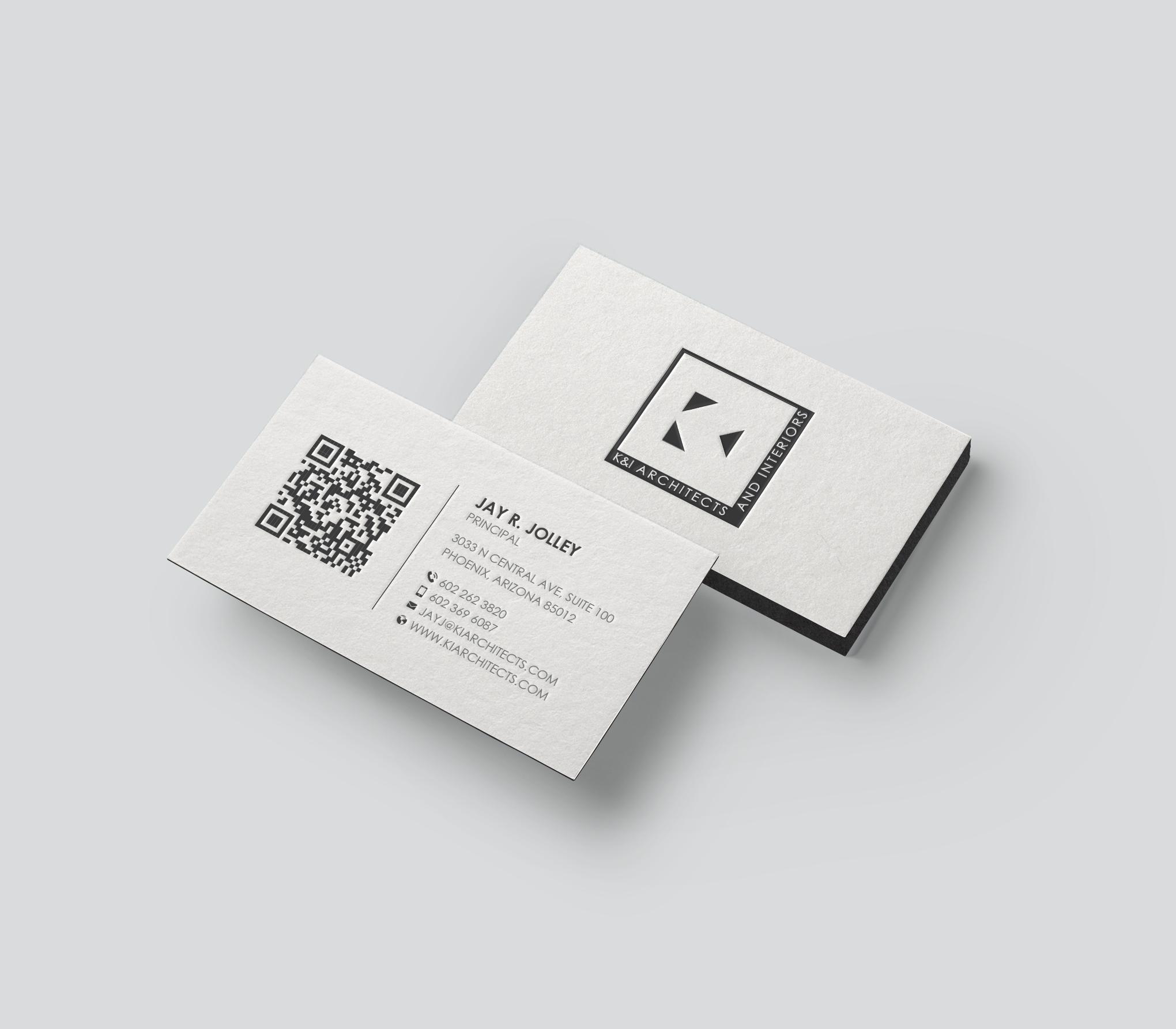 Business Card Design by DesignShout for K&I Architects and Interiors LLC | Design #31755315