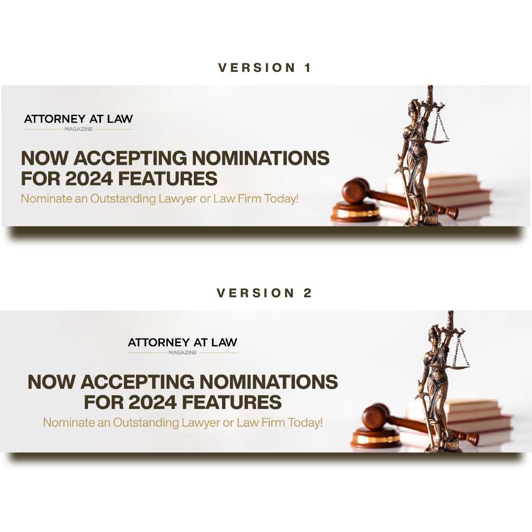 Banner-Design von Design By Muila für Attorney at Law Magazine | Design #31777675