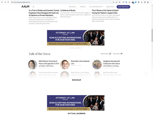 Banner-Design von Manuli für Attorney at Law Magazine | Design: #31773057