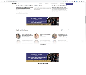 Banner-Design von Manuli für Attorney at Law Magazine | Design: #31773069