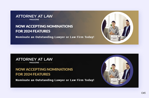 Banner-Design von pb für Attorney at Law Magazine | Design: #31752379
