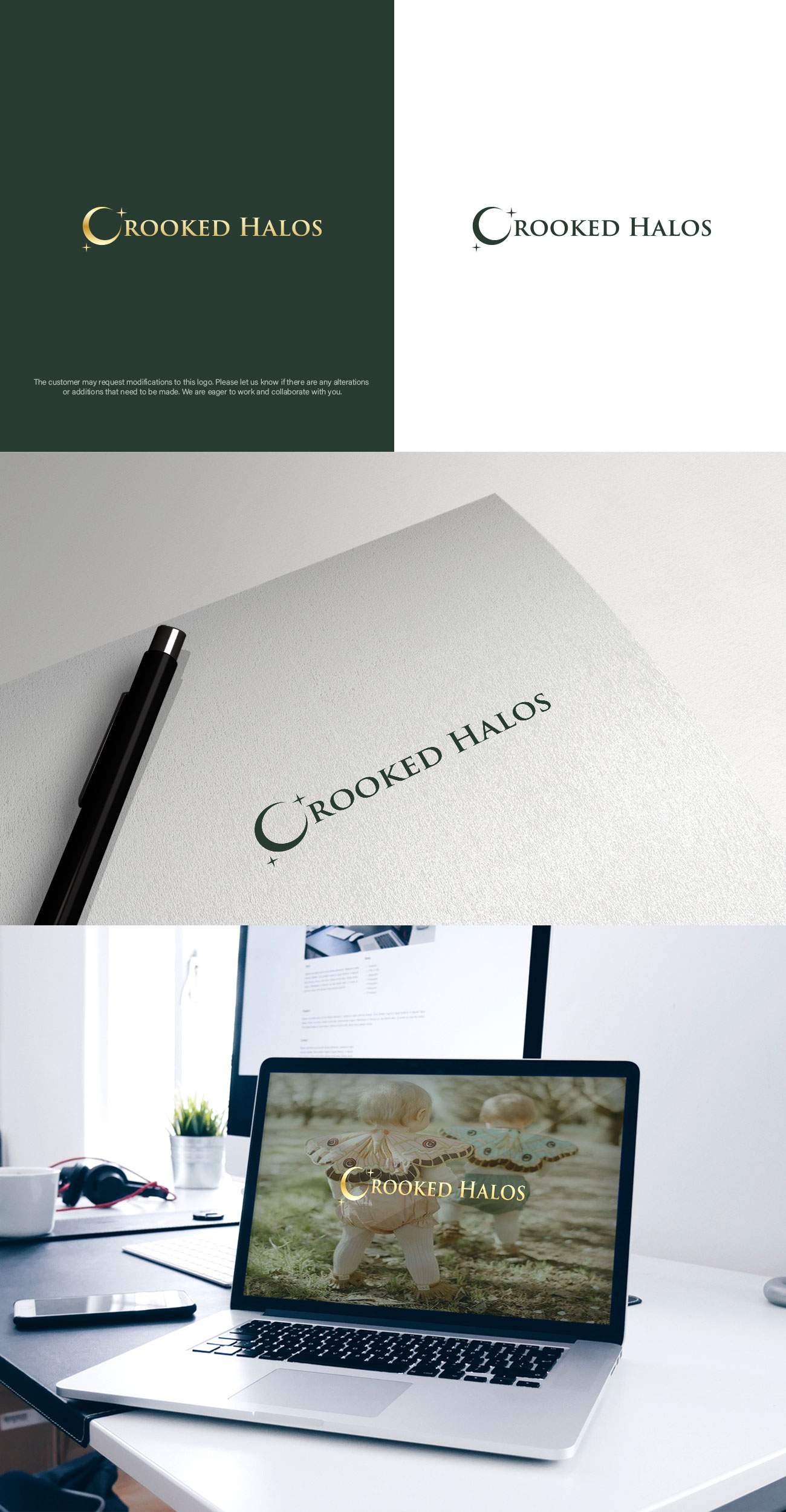 Logo Design by Senpachie for Crooked Halos | Design #31736993