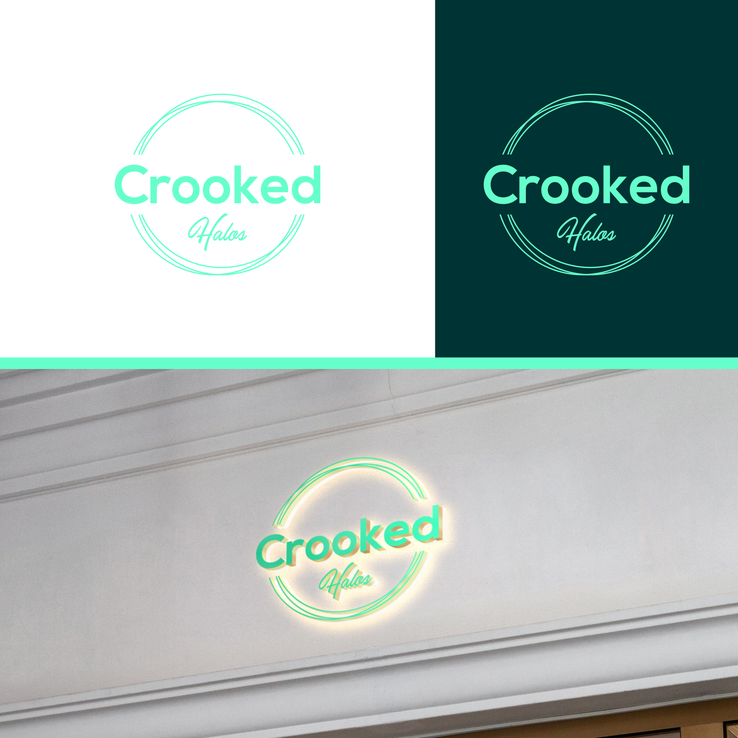 Logo Design by logotimeless for Crooked Halos | Design #31740477