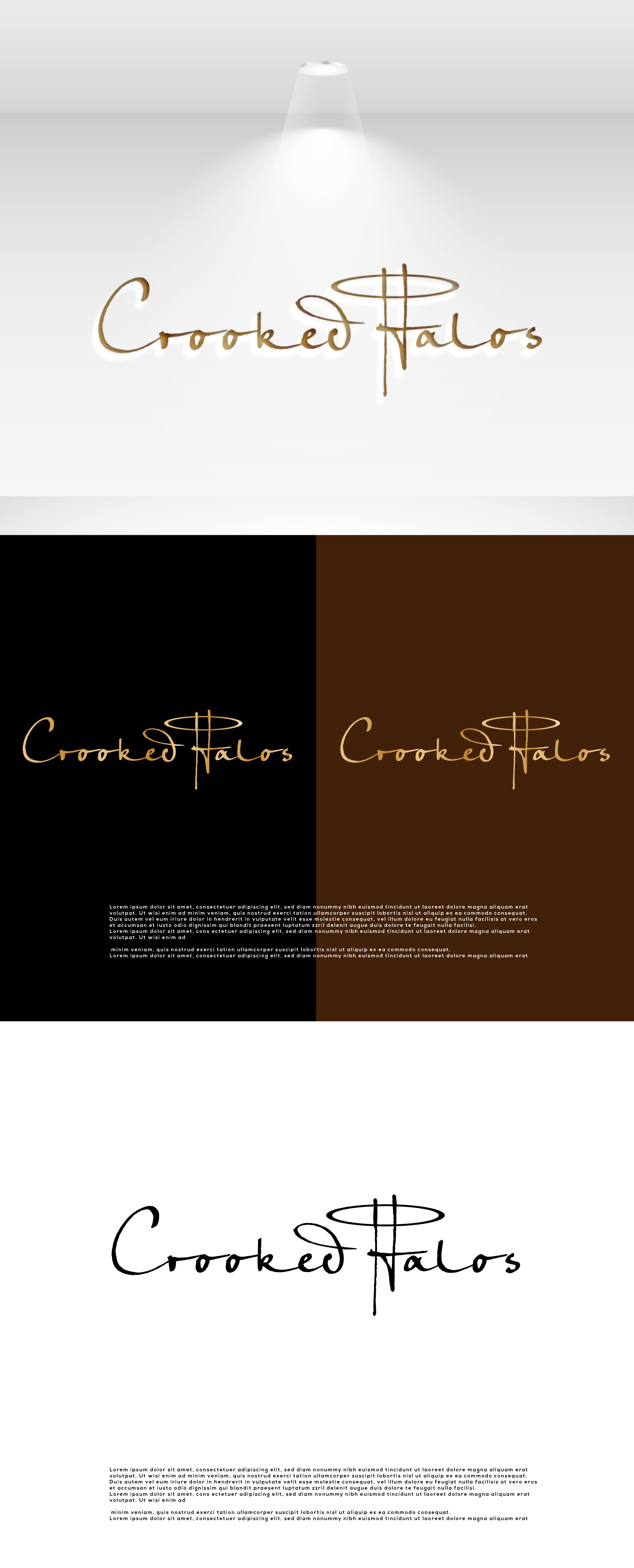 Logo Design by 100%design for Crooked Halos | Design #31732840