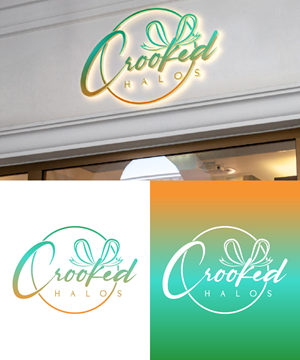 Logo Design by fly  design for Crooked Halos | Design: #31743135