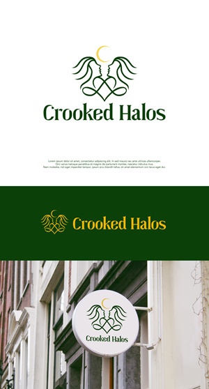 Logo Design by Kakung for Crooked Halos | Design: #31733963