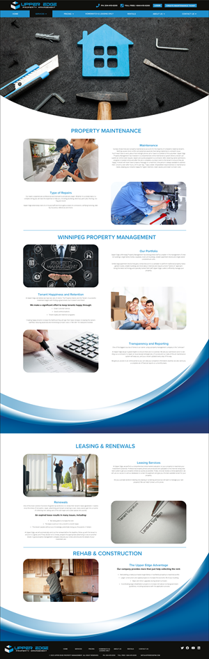 Web Design par MarkoE pour Upper Edge Property Management Inc. | Design : #31771133