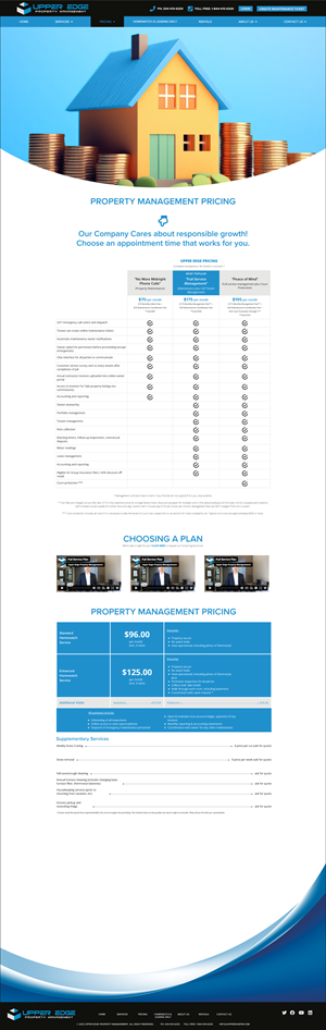 Web Design par MarkoE pour Upper Edge Property Management Inc. | Design : #31771134
