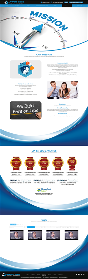 Web Design par MarkoE pour Upper Edge Property Management Inc. | Design : #31771136