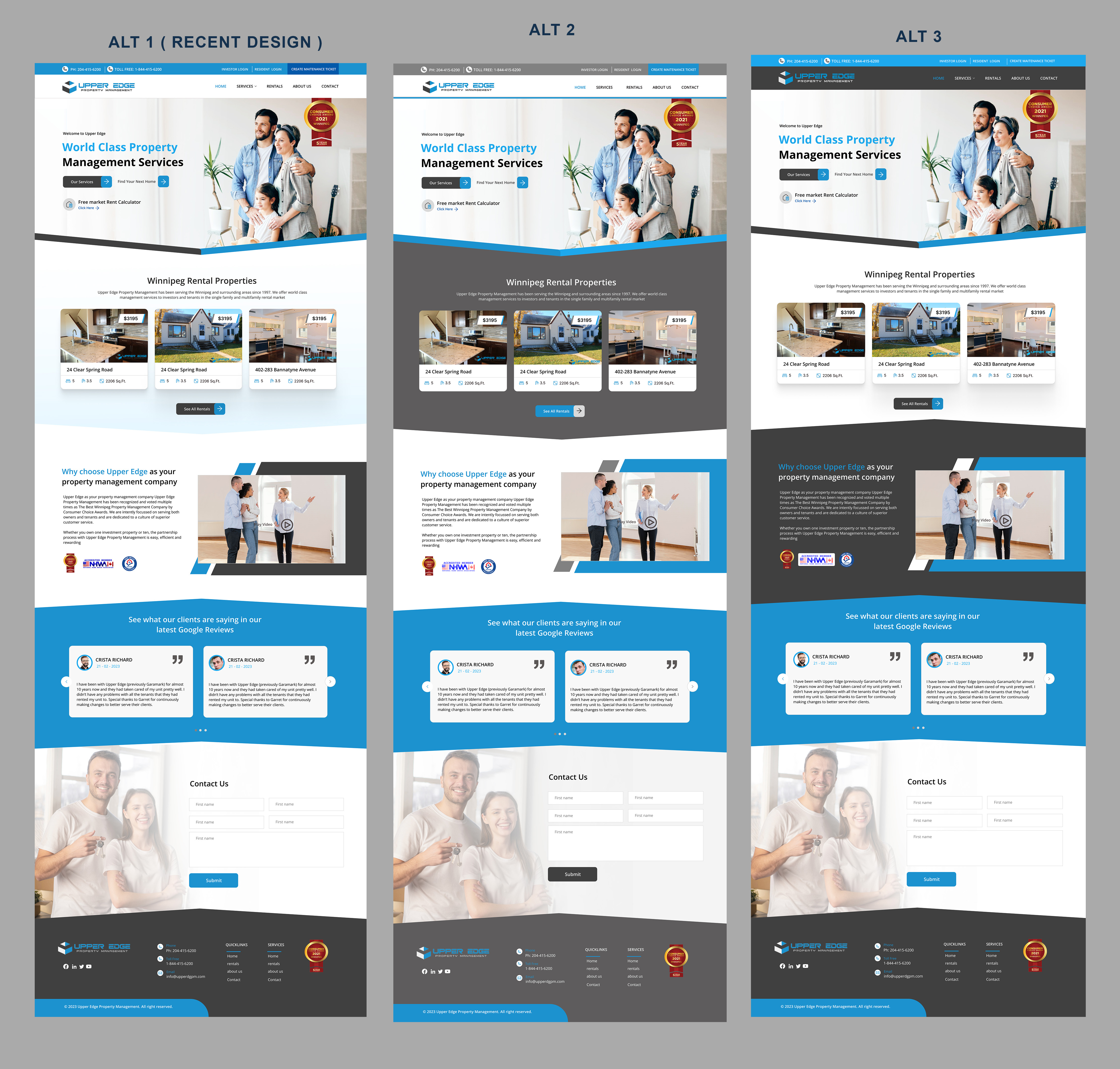 Web Design by DeriMH for Upper Edge Property Management Inc. | Design #31842070