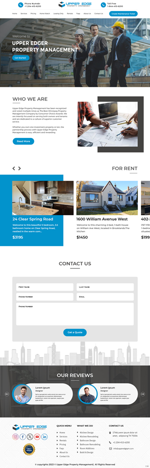 Web Design by pb for Upper Edge Property Management Inc. | Design: #31737086