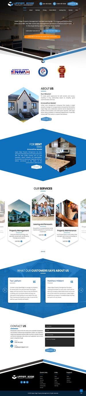 Web Design by pb for Upper Edge Property Management Inc. | Design: #31737088