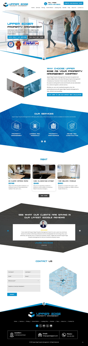 Web Design par pb pour Upper Edge Property Management Inc. | Design : #31737091