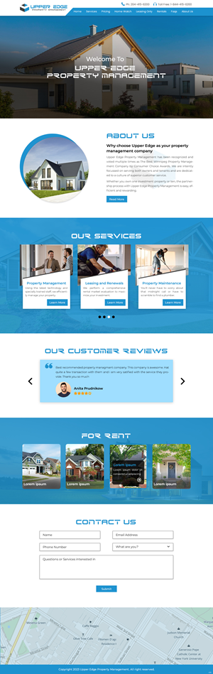 Web Design par pb pour Upper Edge Property Management Inc. | Design : #31744878