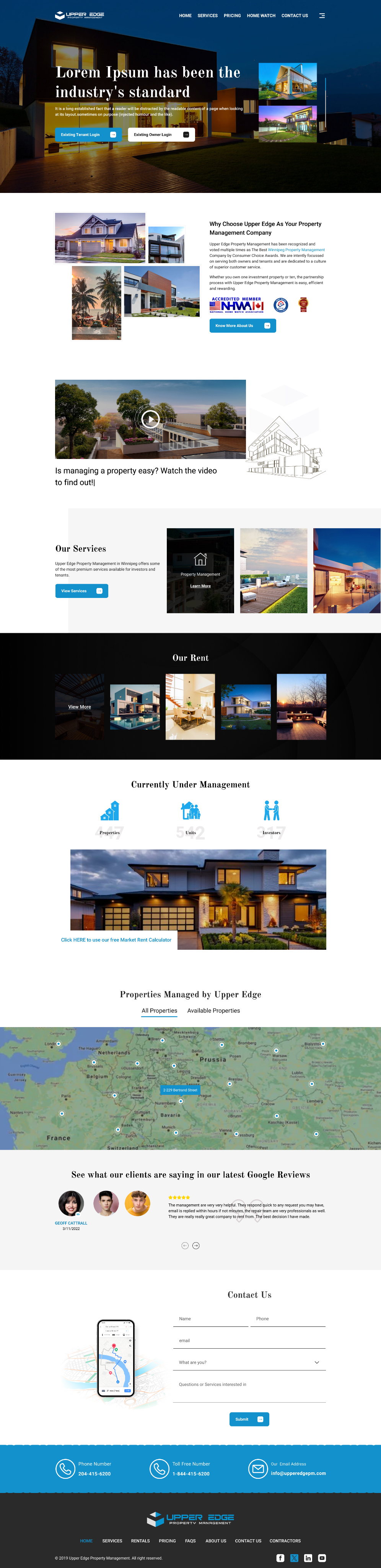Web Design by Pram Shaw for Upper Edge Property Management Inc. | Design #31795884