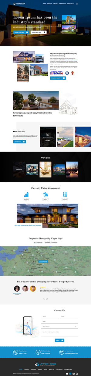 Web Design par Pram Shaw pour Upper Edge Property Management Inc. | Design : #31795884