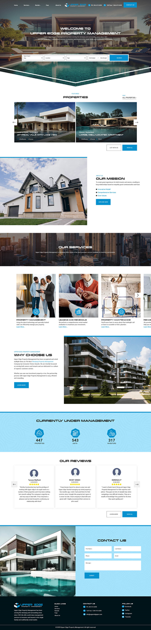 Web Design by creative.bugs for Upper Edge Property Management Inc. | Design: #31768438