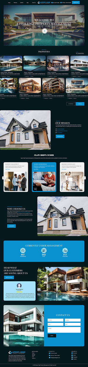 Web Design by creative.bugs for Upper Edge Property Management Inc. | Design: #31768439