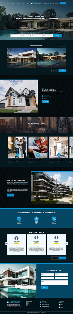 Web Design by creative.bugs for Upper Edge Property Management Inc. | Design: #31768440