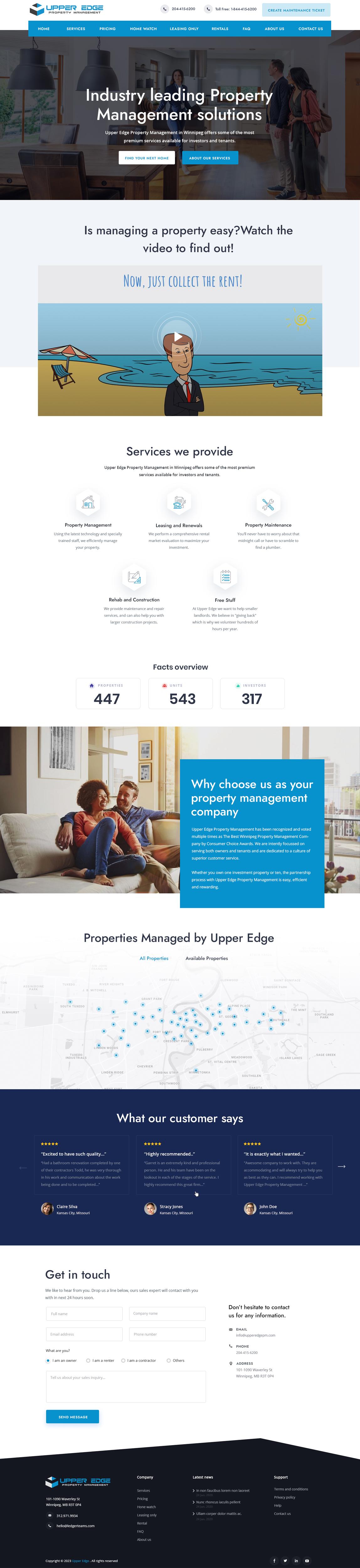 Web Design by OGMA CONCEPTIONS for Upper Edge Property Management Inc. | Design #31751755