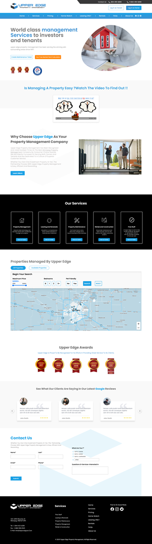 Diseño Web por GraphicSujit para Upper Edge Property Management Inc. | Diseño #31741722