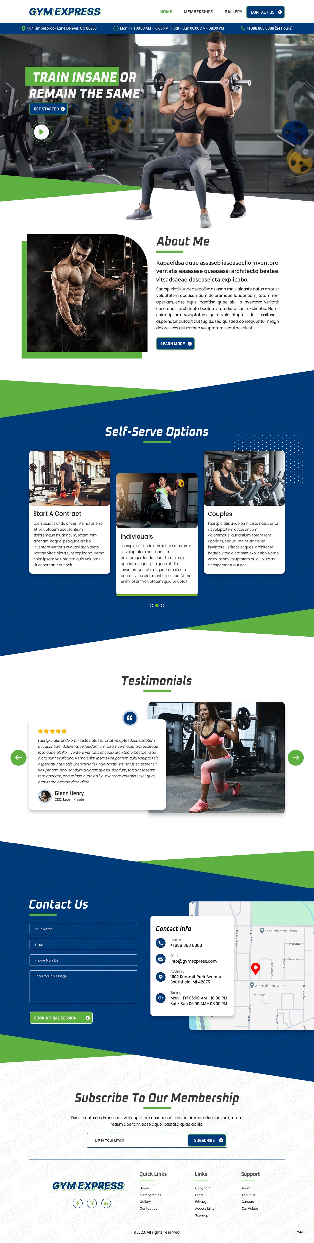 Elegant, Playful, Fitness Web Design for a Company by pb | Design #31752327