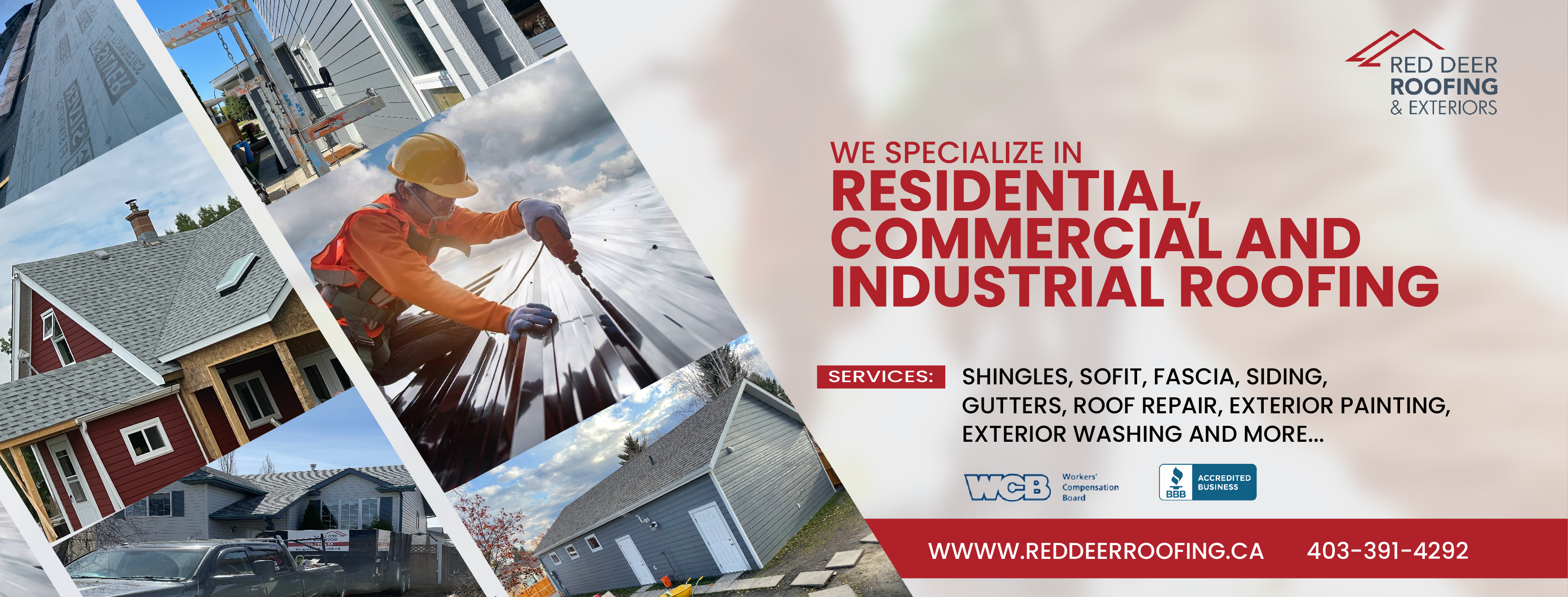 Facebook Design by Nel. for Red Deer Roofing & Exteriors Ltd | Design #31769087
