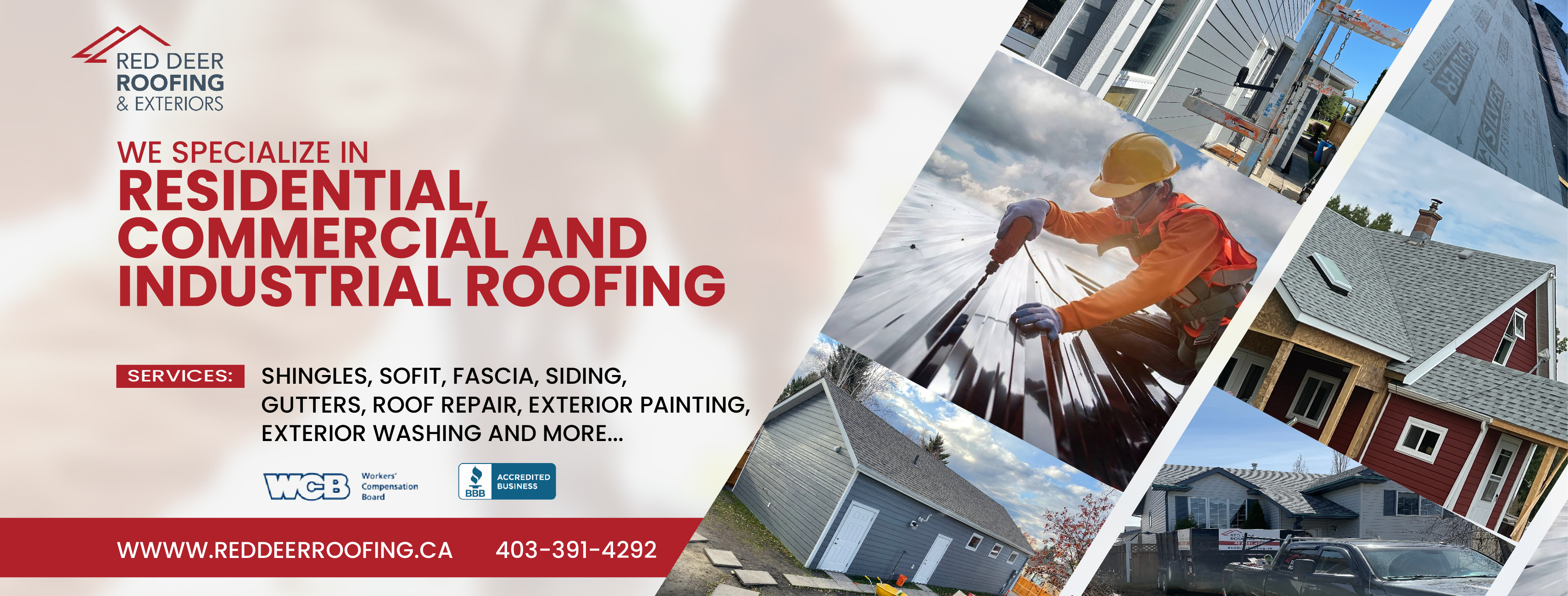 Diseño de Facebook por Nel. para Red Deer Roofing & Exteriors Ltd | Diseño #31769090
