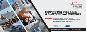 Facebook Design by Nel. for Red Deer Roofing & Exteriors Ltd | Design: #31769108